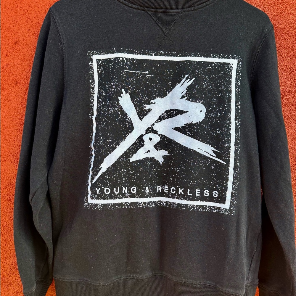 Young & Reckless Black Crewneck Sweater